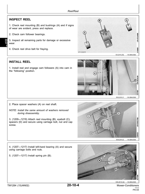 John Deere 1207 1209 1217 1219 Technical Service Manual PDF TM1284