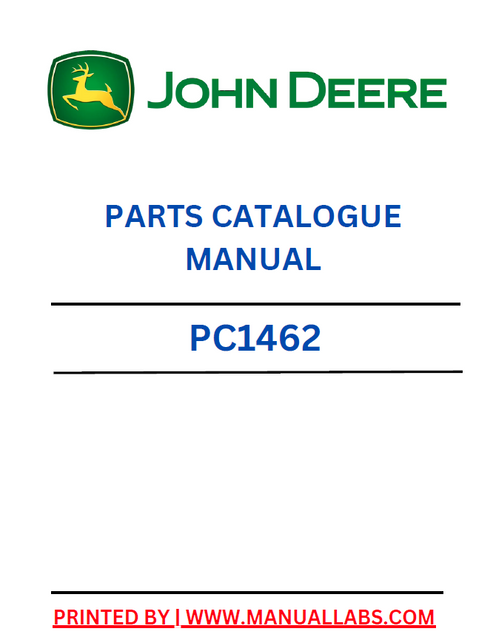 John Deere 1207 Mower Conditioner Parts Catalogue Manual PC1462