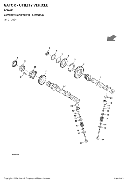 John Deere 1210A Grain Cart Parts Identification Manual PDF