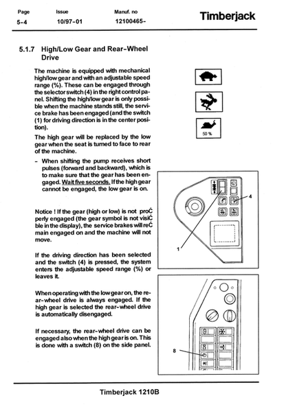 John Deere 1210B Forestry Forwarder Operator Manual PDF