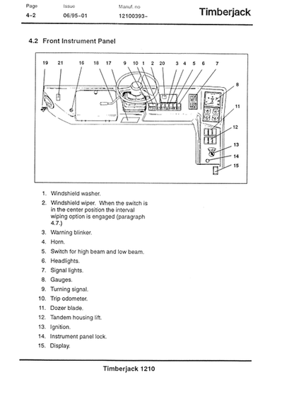 John Deere 1210 Forwarder Operation & Maintenance Manual PDF