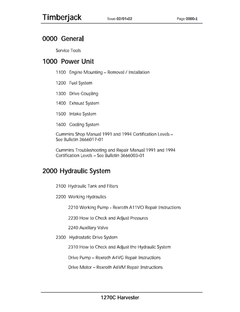 John Deere 1263 Harvester Technical Repair Manual TM1962 PDF