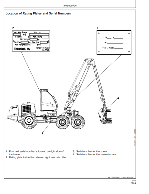 John Deere 1270D Forestry Harvester Operator Manual PDF