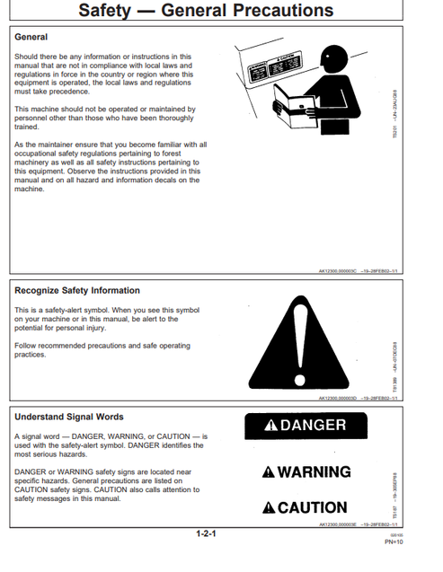 John Deere 1270D Harvester Manual OMF066998 PDF