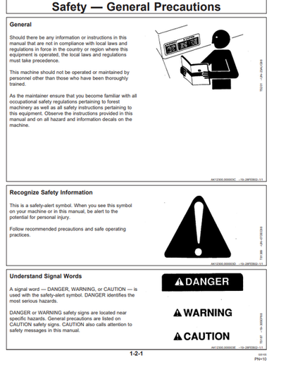 John Deere 1270D Harvester Manual OMF066998 PDF