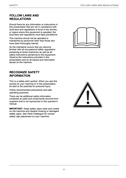 John Deere 1270E CTL Harvester Instruction Manual PDF