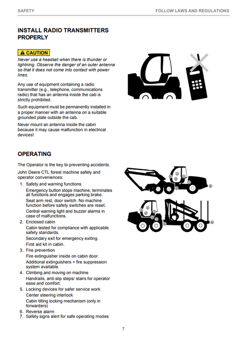 John Deere 1270E IT4 Platform CTL Operator Instruction Manual