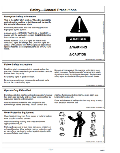John Deere 135C RTS 225C LC RTS Excavator Manual OMT200346 PDF