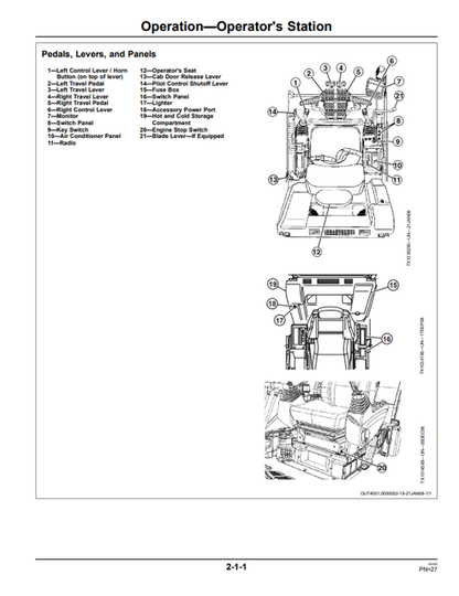 John Deere 135D Excavator Manual PDF OMT239673