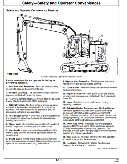 John Deere 135G Excavator Operation Manual OMT382334X19