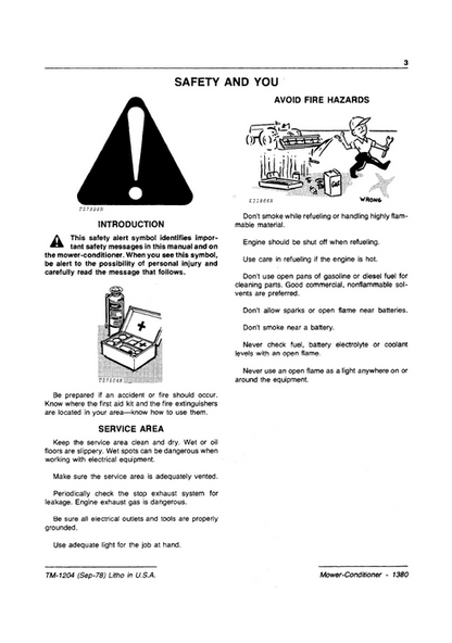 John Deere 1380 Mower-Conditioner Workshop Technical Manual