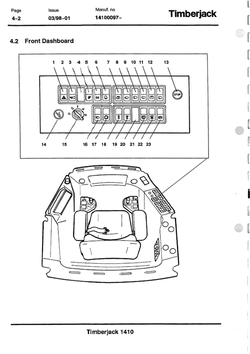 John Deere 1410A Forwarder Operation & Maintenance Manual PDF