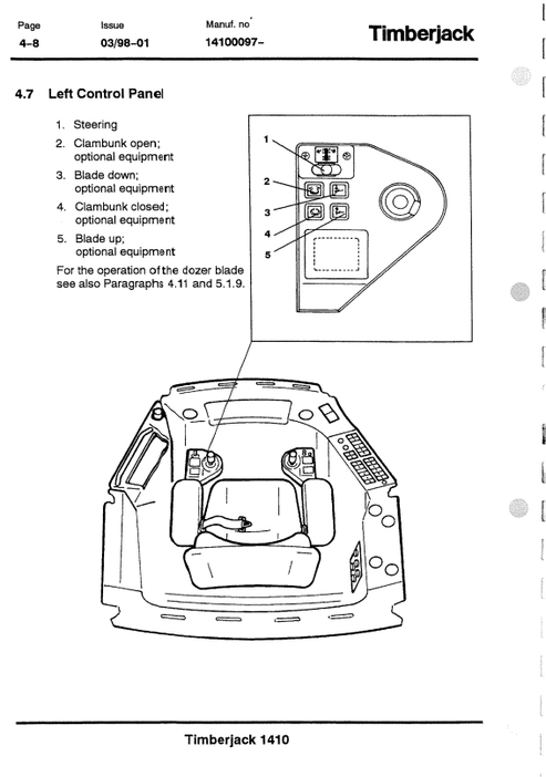 John Deere 1410A Forwarder Operator Guide F055194