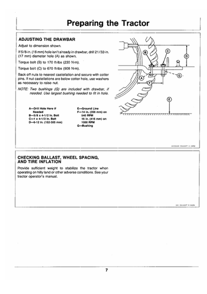 John Deere 1424 Mower-Conditioner Service Operator Manual OEM73044