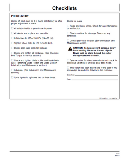John Deere 1508 Rotary Cutter Operator Manual PDF