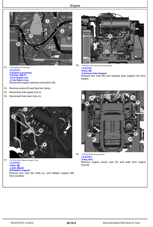 John Deere 1600 Turbo Series III Mower Service & Repair Manual