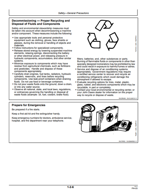 John Deere 160DLC Excavator Engine Operator Manual OMT226911 PDF