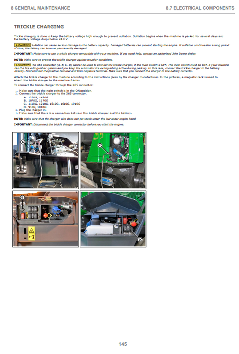 John Deere 1610G Final Tier 4 Forestry Forwarder Manual PDF
