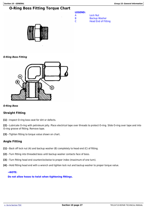 John Deere 1700 1710 1720 1730 Planter Repair Technical Manual