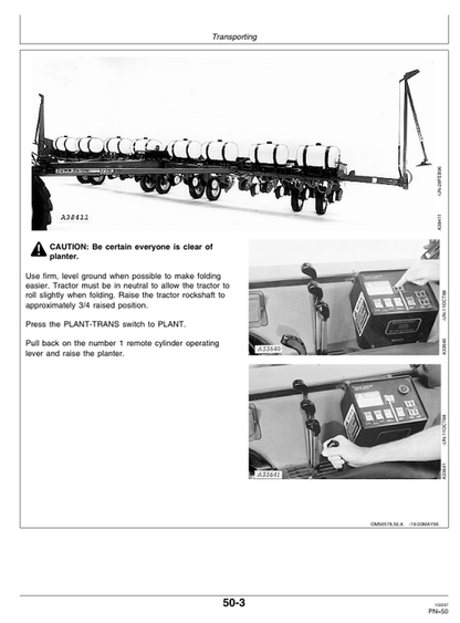 John Deere 1770 Flex-Fold 12-Row & 16-Row Planter Manual OMA60117