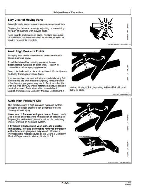 John Deere 180CW & 210CW Excavator Operator Guide OMT213055