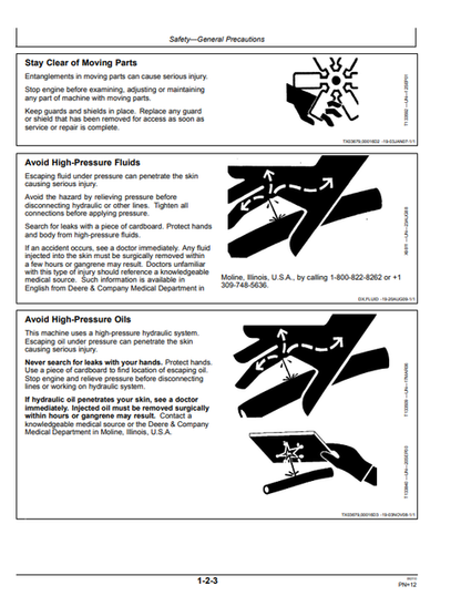 John Deere 180CW & 210CW Excavator Operator Guide OMT213055