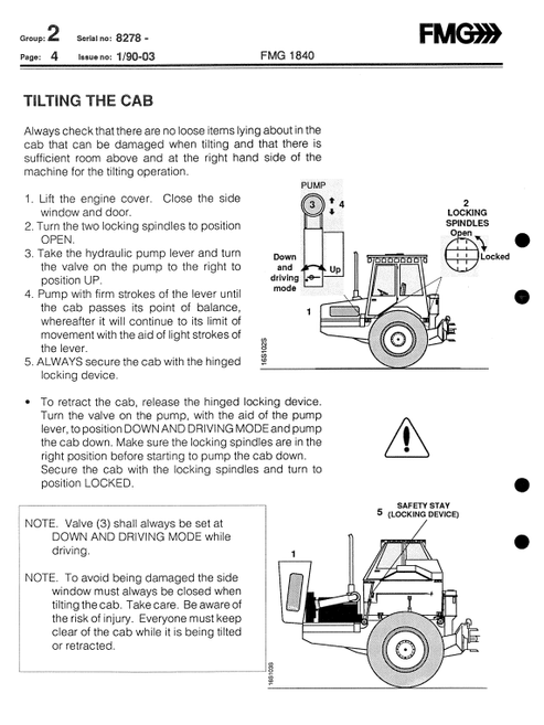John Deere 1840 Forwarder Operator Guide F034578