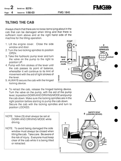 John Deere 1840 Forwarder Operator Guide F034578