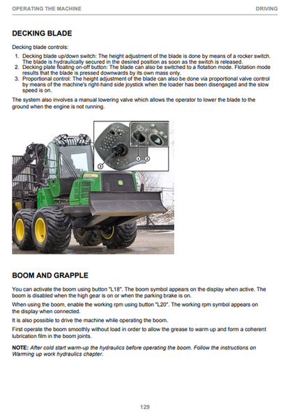 John Deere 1910E Fixed Cabin Operator Manual F684833 PDF