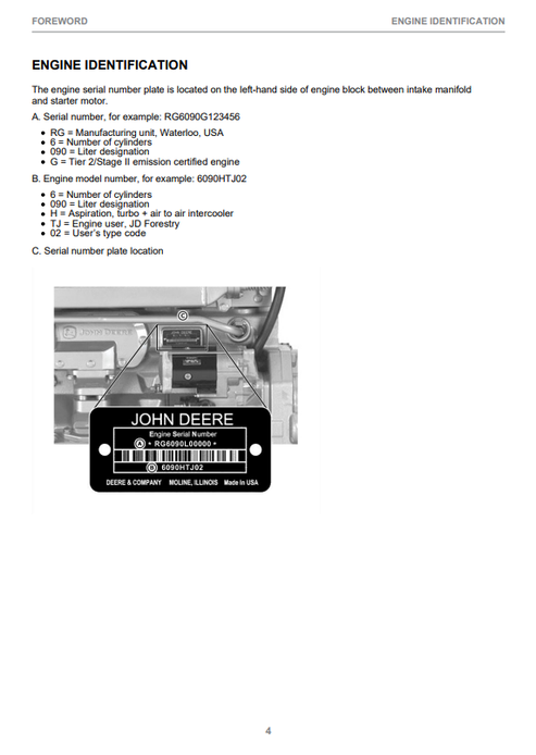 John Deere 1910E Forestry Operator Manual F670648