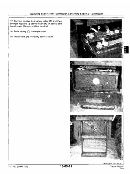 John Deere 2000-2400 Series Tractor Service & Repair Manual PDF