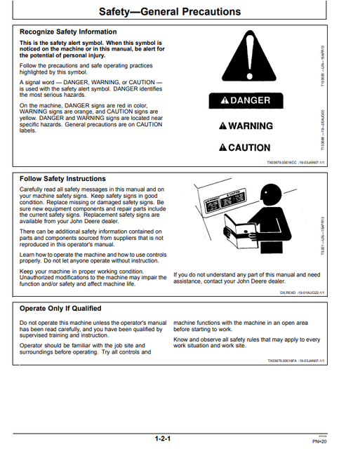 John Deere 200C LC 230C LC 270C LC Excavator Manual PDF