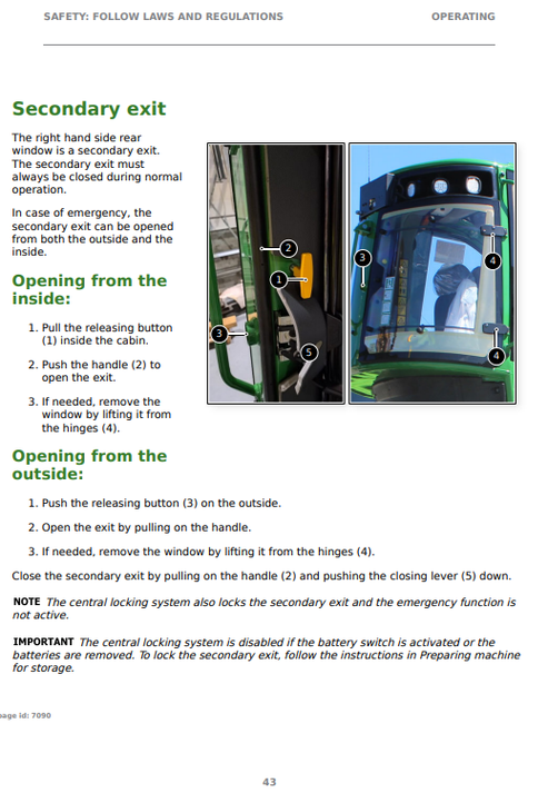 John Deere 2010H 2510H T3 Forwarder Operation & Maintenance Manual