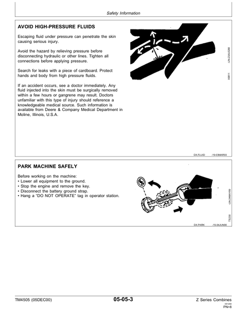 John Deere 2054, 2056, 2058, 2064 & 2066 Combine Repair Manual