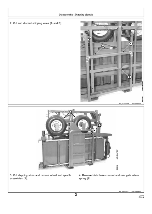 John Deere 20 Round Bale Accumulator Pre-Delivery Manual PDF