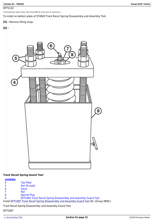John Deere 2154D Forestry Processor Repair & Service Manual TM10417