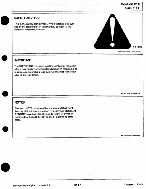 John Deere 2155-3155 Tractor Service Technical Manual PDF TM4436