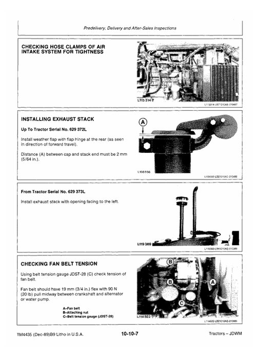 John Deere 2155 & 2355N Tractor Service Repair Manual TM4435