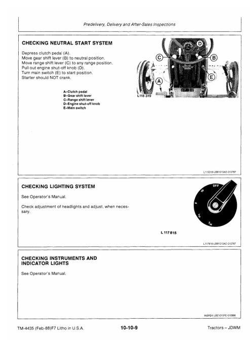 John Deere 2155 2355N Tractor Workshop Technical Manual TM4435