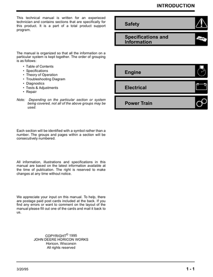 John Deere 21C 21S 21HC & 45BP Product Service Manual TM1524 PDF