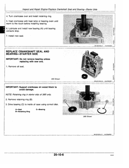 John Deere 21C 21S 25S 30S 38B Brush Cutter Service Manual