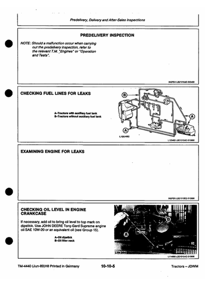 John Deere 2250-2850 Tractor Service & Repair Technical Manual TM4440