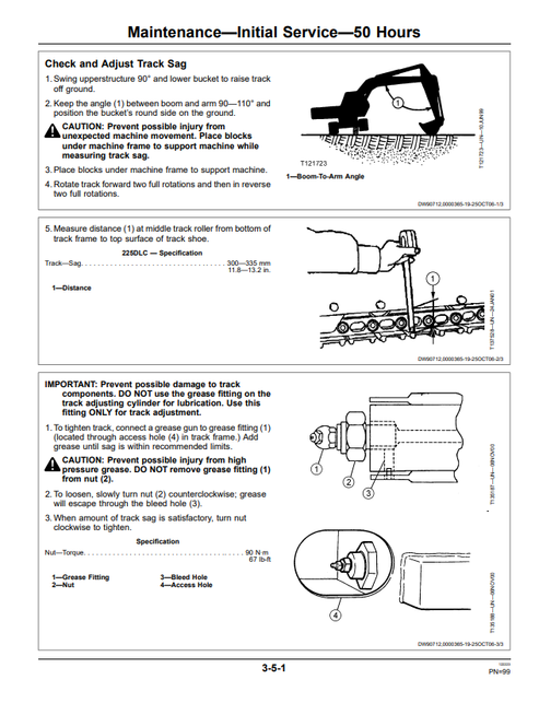 John Deere 225D LC Excavator Manual PDF OMT226914