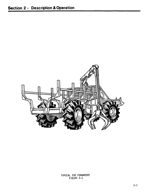 John Deere 230 Forwarder Operator Guide 8043210