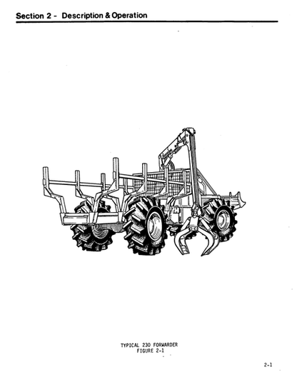 John Deere 230 Forwarder Operator Guide 8043210