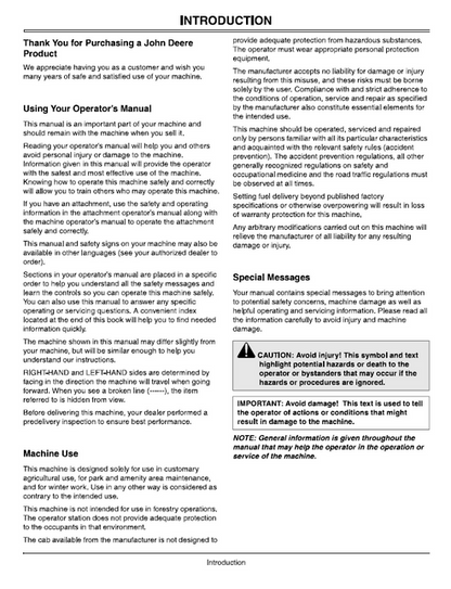 John Deere 2320 Compact Utility Tractor Operating & Maintenance Manual