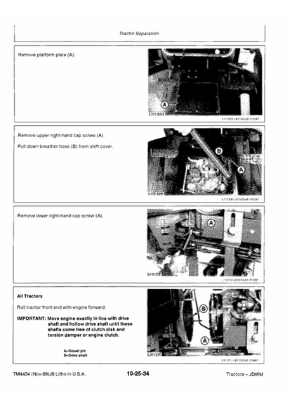 John Deere 2355, 2555, 2755 & 2855N Technical Repair Manual