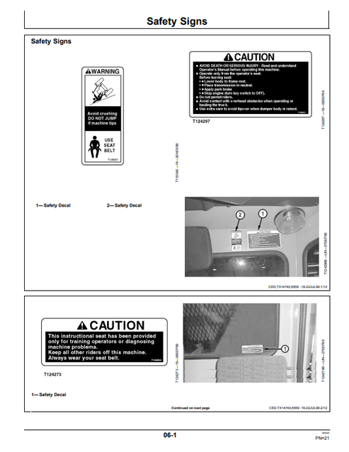 John Deere 250C Articulated Dump Truck Manual PDF