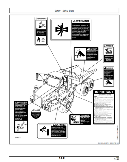 John Deere 250D 300D Articulated Truck Manual PDF