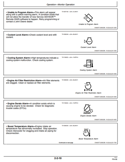 John Deere 250GLC Excavator Operation & Maintenance Manual